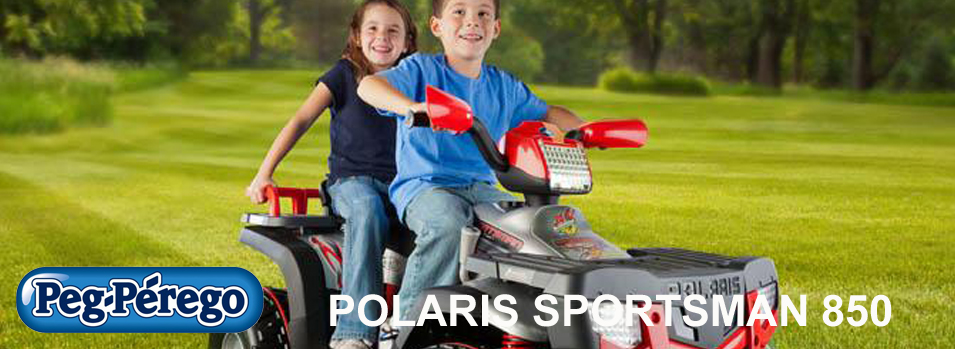 Polaris Sportsman 850 med børn i